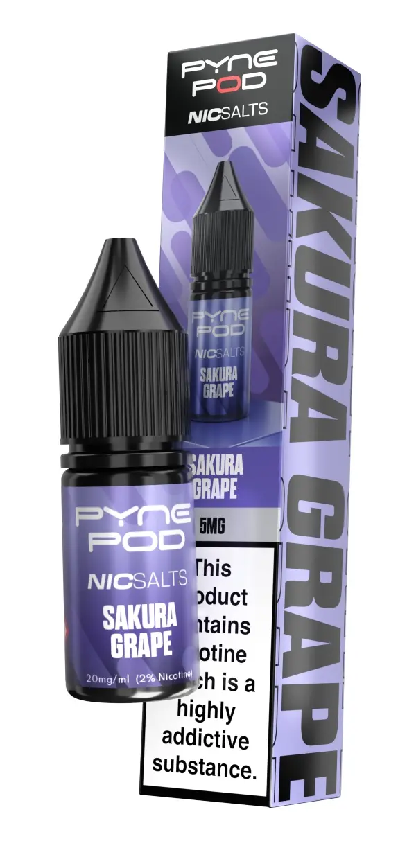 Sakura Grape Nic Salt E-Liquid by Pyne Pod 10ml